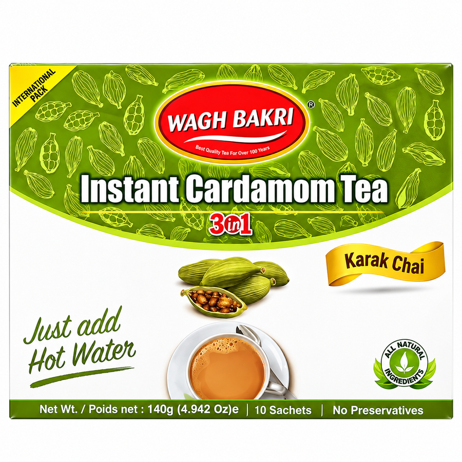Wagh Bakri Instant Cardamom Tea 140g