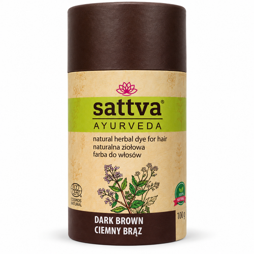 Sattva Henna Dark Brown 150g – Herbal Hair Colour