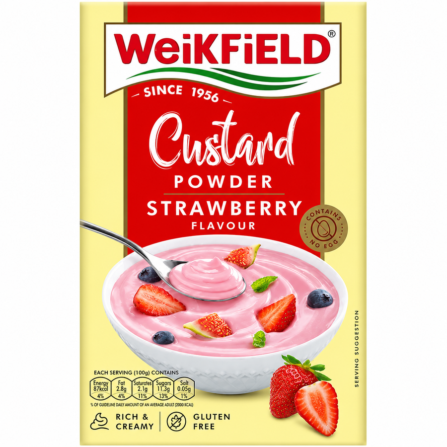 Weikfield Strawberry Custard Powder 75g
