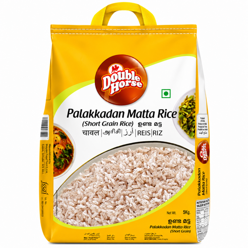 Double Horse Palakaddan Matta Rice(Short Grain) 5000g