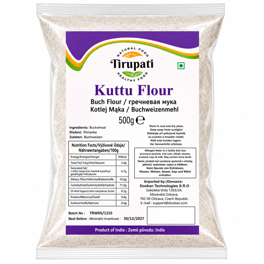 Tirupati Kuttu Flour (Buckwheat Flour) 500g