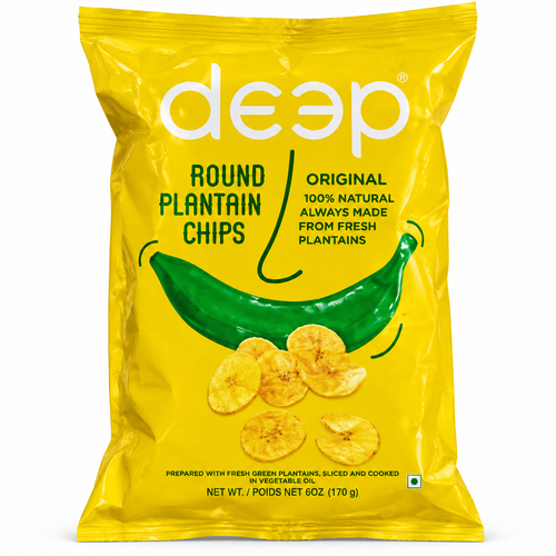 Deep Round Plantain Chips – Original 170g