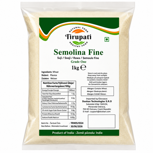 Tirupati Fine Semolina (Suji) 1kg