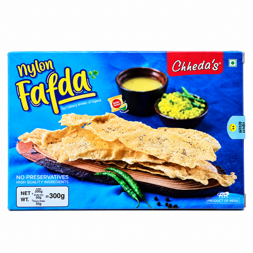 Chheda's Nylon Fafda 400g – Traditional Gujarati Crispy Snack