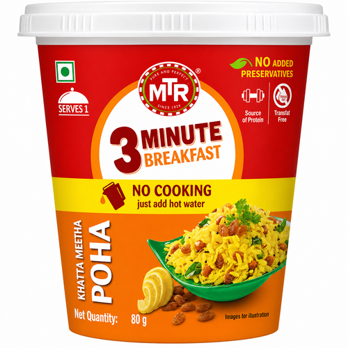 MTR 3 Minute Breakfast Poha 80g