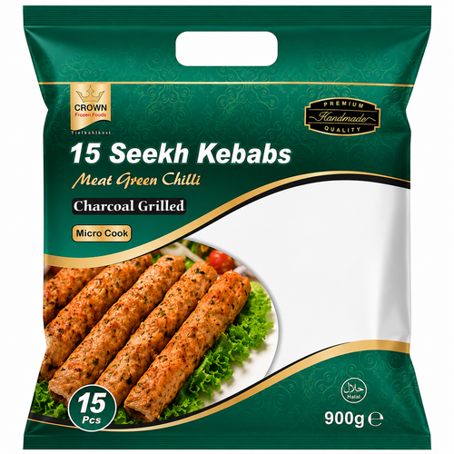Crown Green Chilli Meat Kebab 1kg