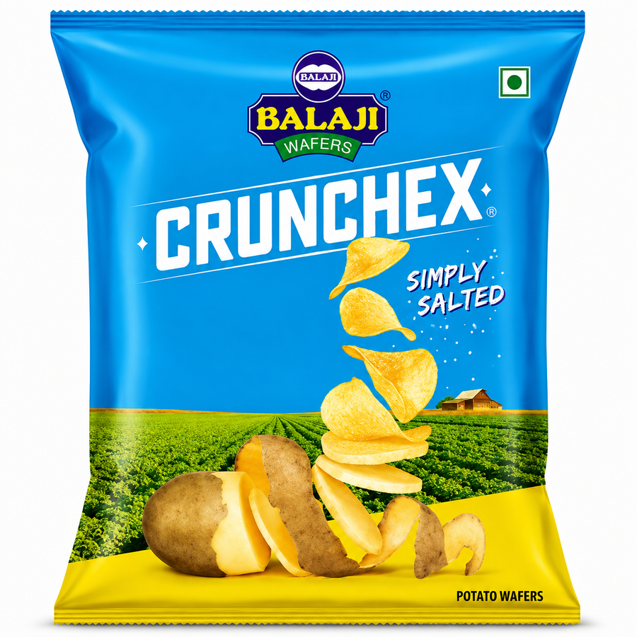 Balaji Crunchex Simply Salted Wafers 135g