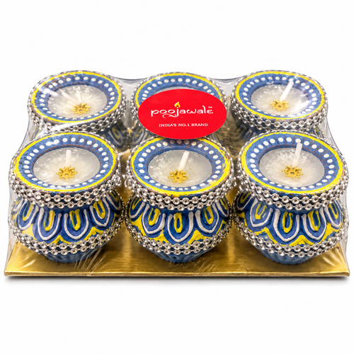 Fancy Handi Diya With Wax