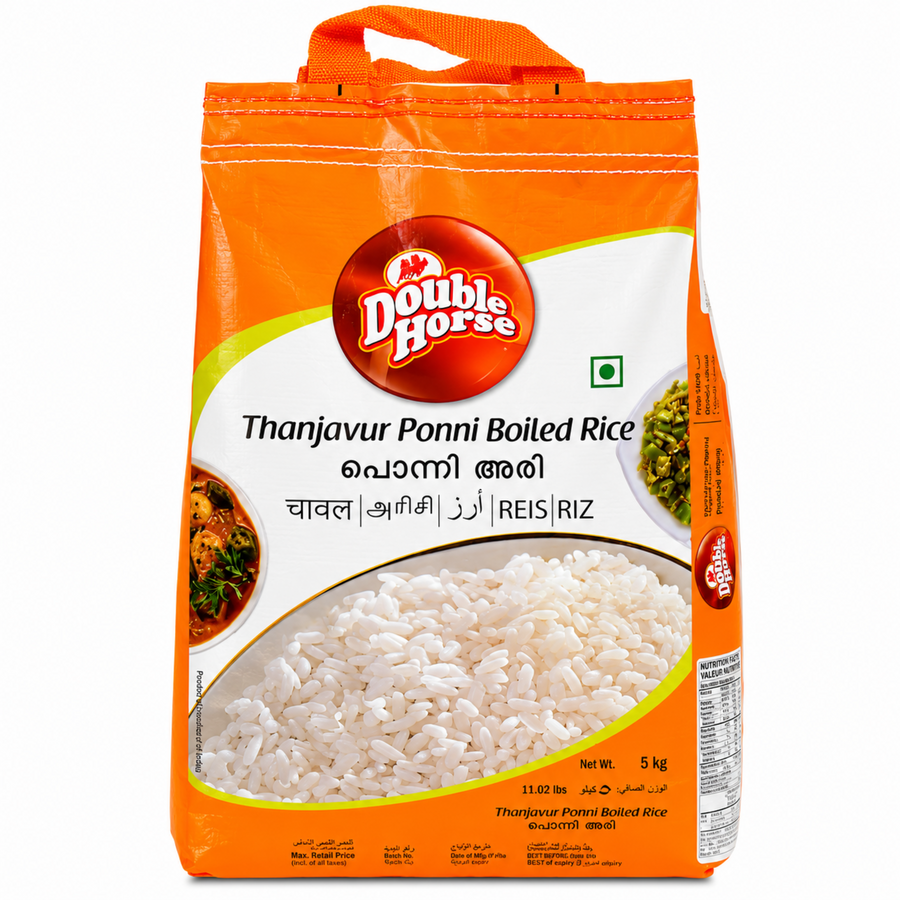Double Horse Thanjavur Ponni Boiled Rice 5000g