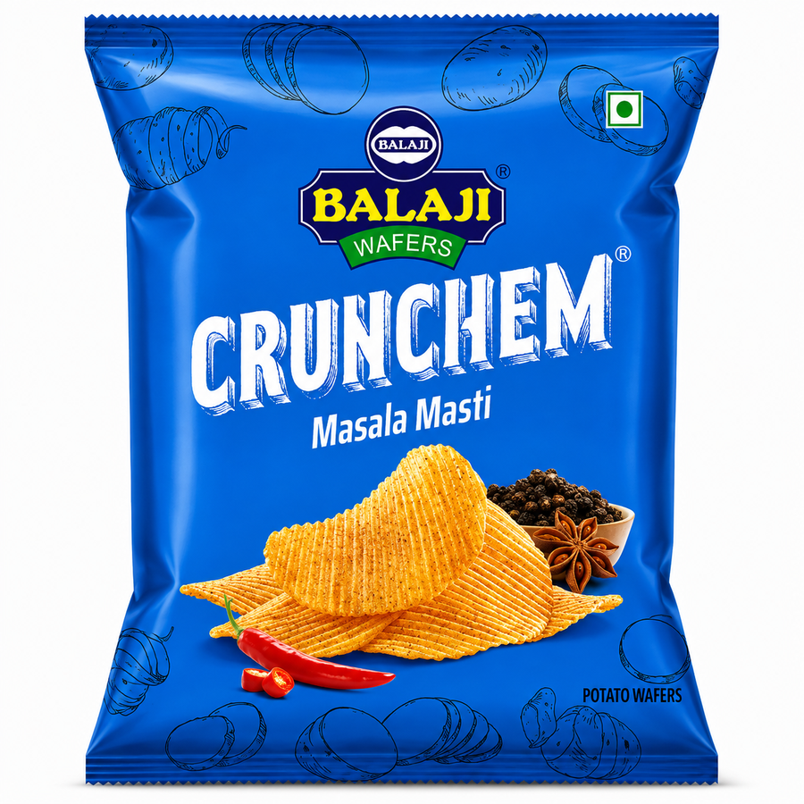 Balaji Crunchem Masala Masti Wafers 45g