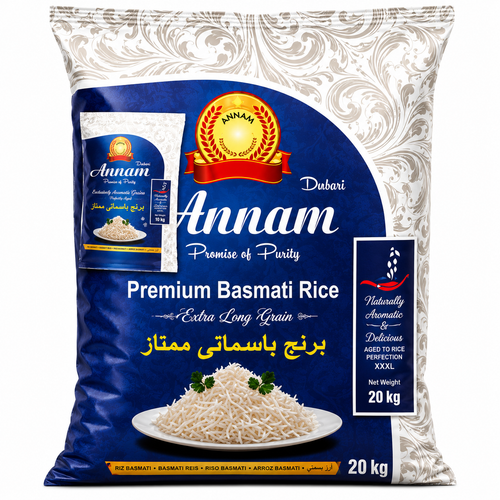 Annam Darbari Premium Basmati Rice Extra Long Grain 20kg
