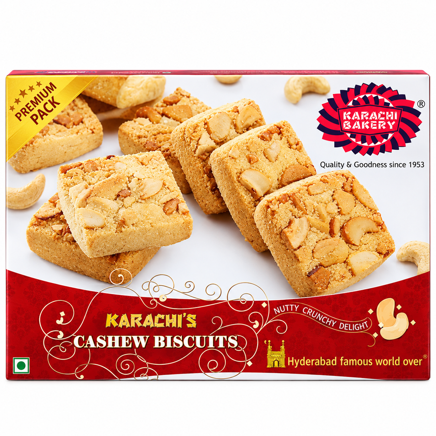 Karachi Bakery Vegan Cashew Biscuits 400g