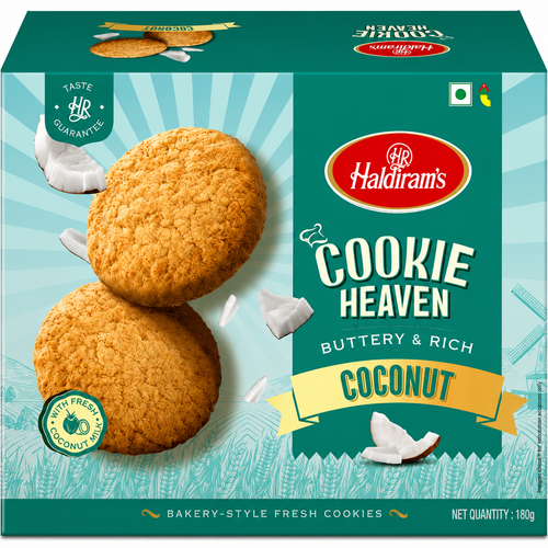 Haldiram's Cookie Heaven Coconut 300g