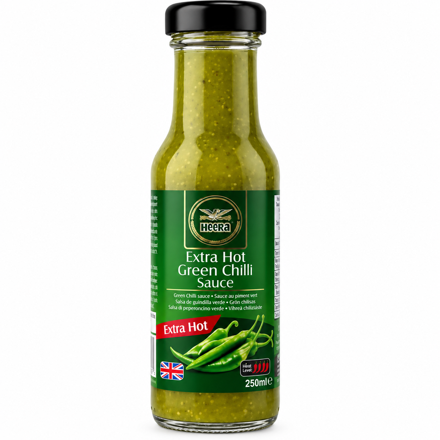 Heera Hot Green Chilli Sauce 250g