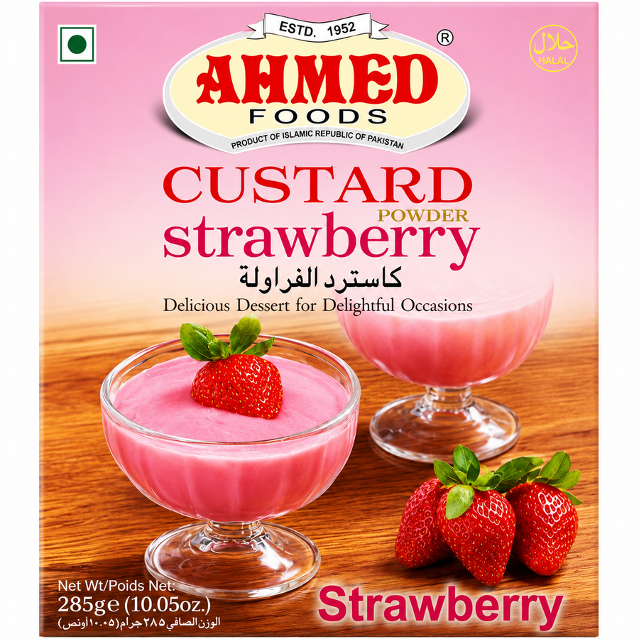 Ahmed Foods Strawberry Custard Powder 285g