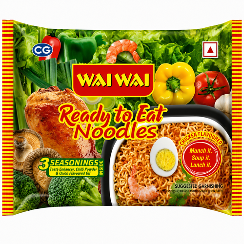 Wai Wai Chicken Flavour Instant Noodles 65g