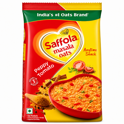 Saffola Peppy Tomato Masala Oats 500g