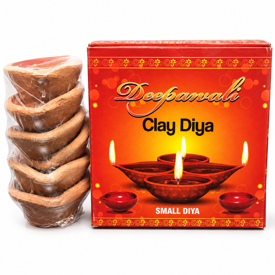 Deepavali Clay Small Diya (12 pcs)