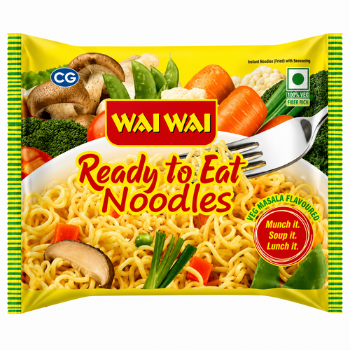 Wai Wai Veg Masala Flavour Instant Noodles 65g
