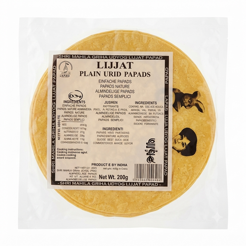 Lijjat Urad Papads 200g