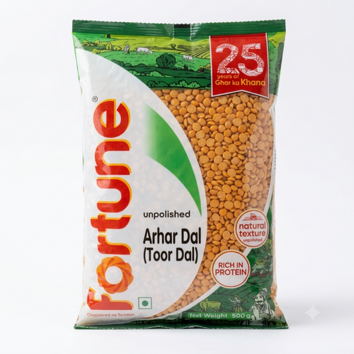 Fortune Unpolished Arhar Dal (Toor Dal) 500g
