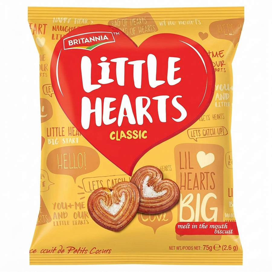 Britannia Little Hearts Classic 75g