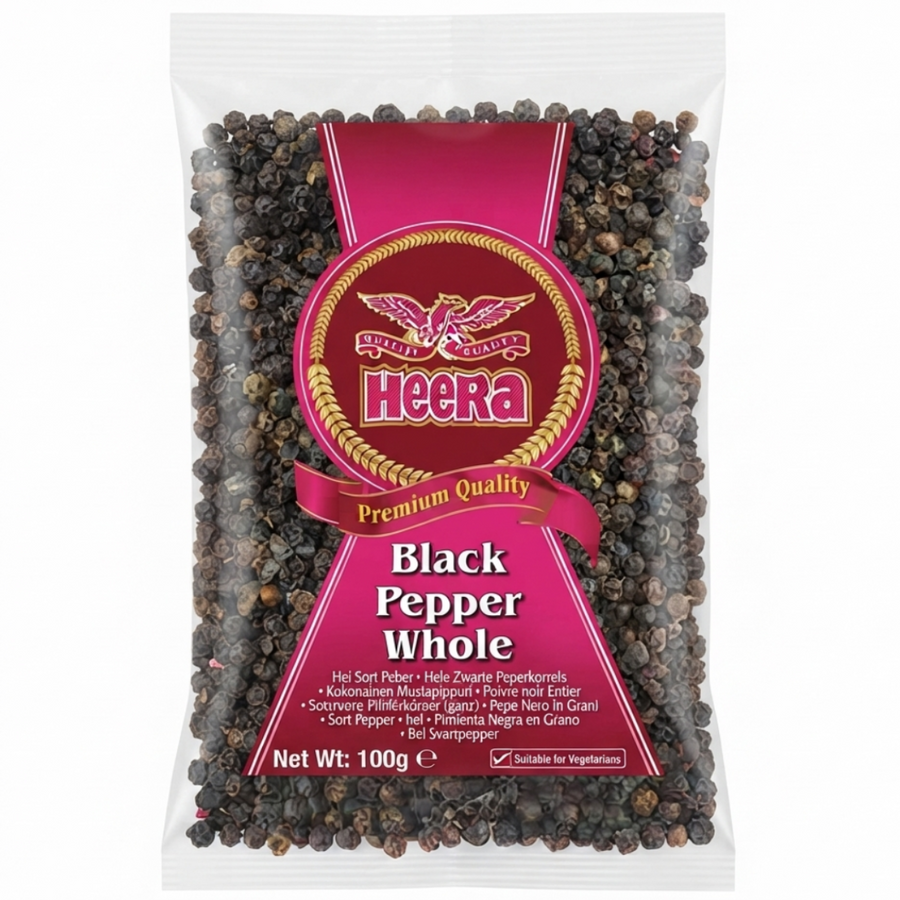 Heera Black Pepper Whole 100g