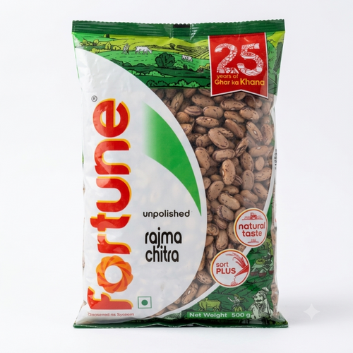 Fortune Unpolished Rajma Chitra 500g