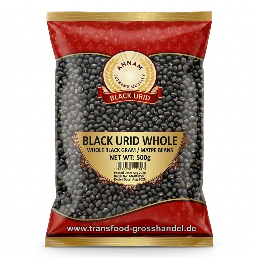 Annam Black Urid Whole 500g