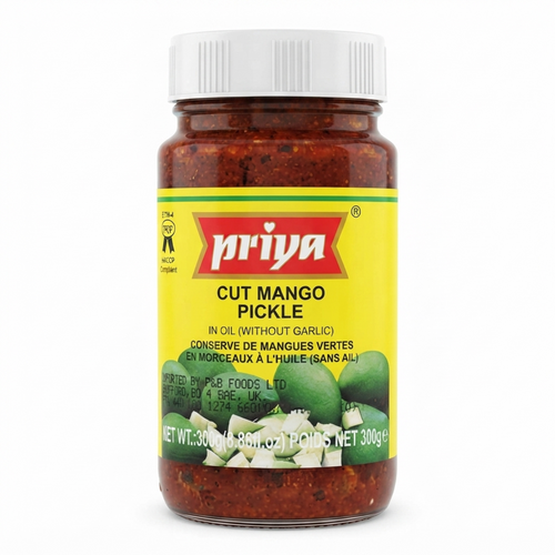 Priya Cut Mango Pickle Without Garlic 300g