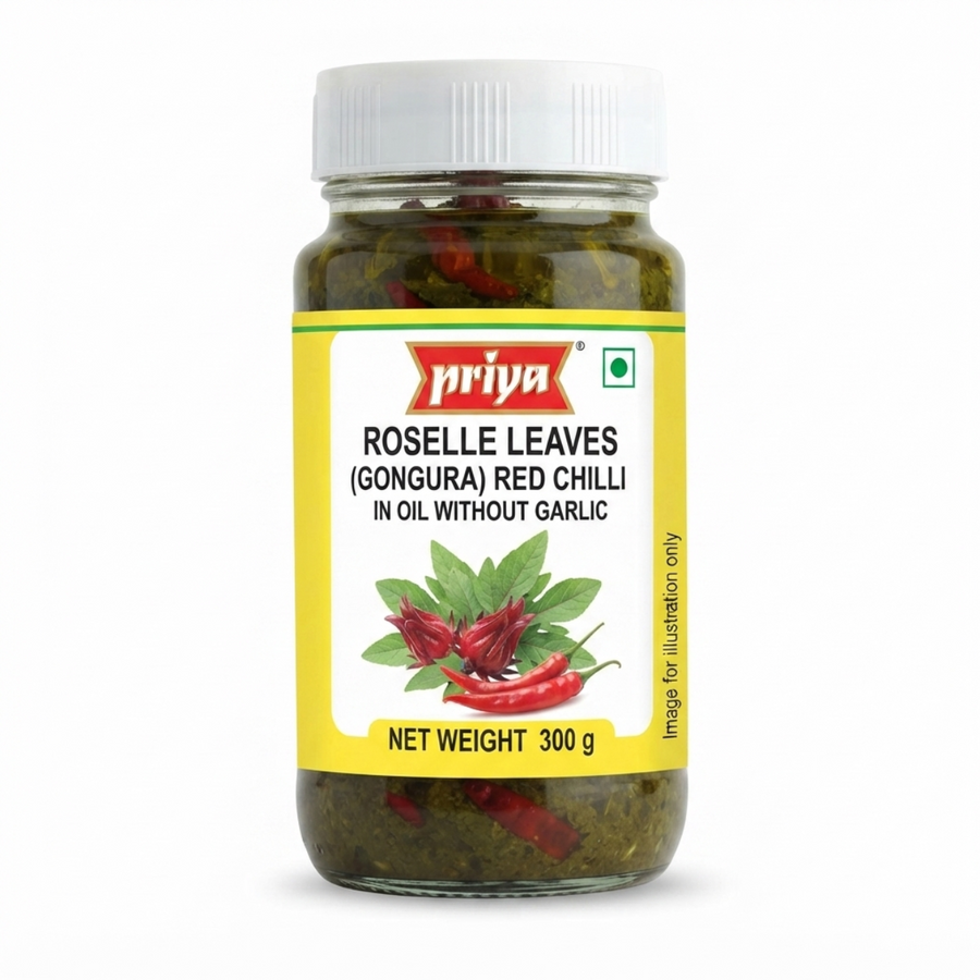 Priya Roselle Leaves Red Chilli Pickle 300g