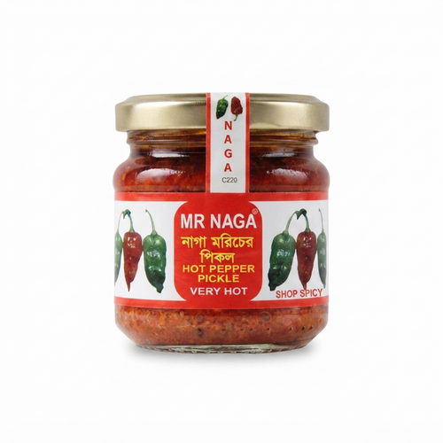 Ogórki konserwowe z ostrą papryką Naga 190g