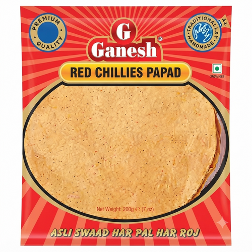 Ganesh Red Chillies Papad 200g