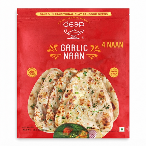 Deep Garlic Naan 340g