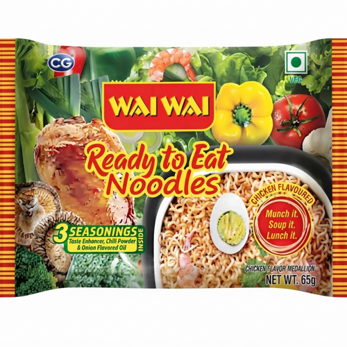 Wai Wai Instant Noodles Chicken Flavor 65g