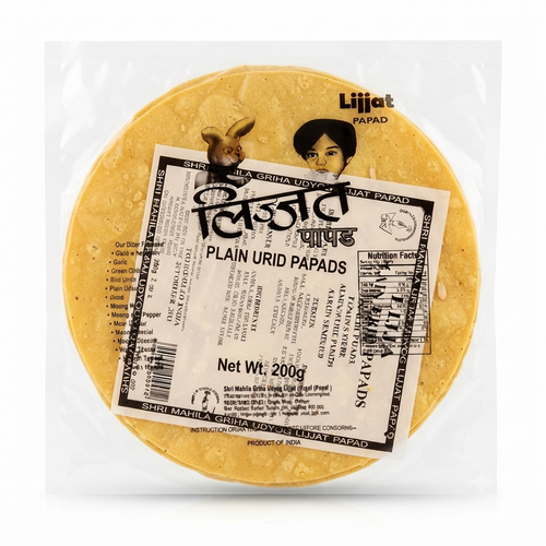 Lijjat Plain Urid Papadas 200g