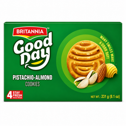Britannia Good Day Pistachio Almond Cookies 231g