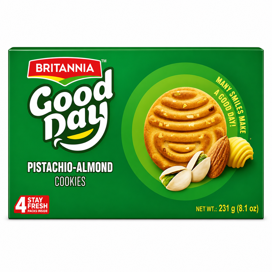 Britannia Good Day Pistachio Almond Cookies 231g