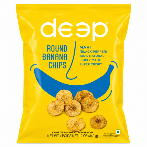 Deep  Banana Chips Round - Mari 340g