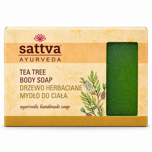 Sattva Tea Tree Soap 125g – Refreshing Herbal Cleansing Soap