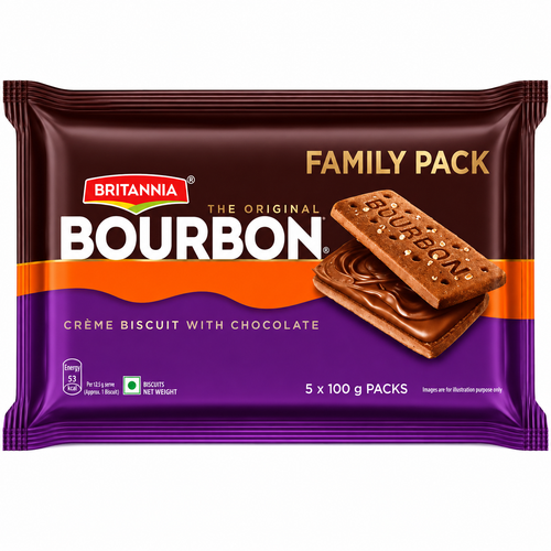 Britannia Bourbon Family Pack 500g