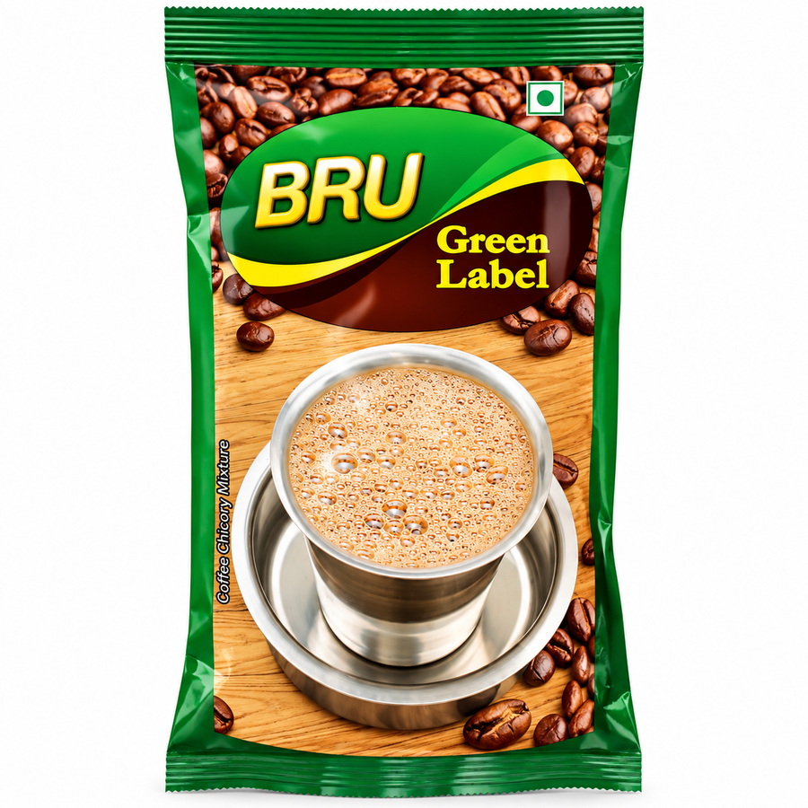 BRU Coffee Green Label 200g – Rich & Aromatic Indian Coffee