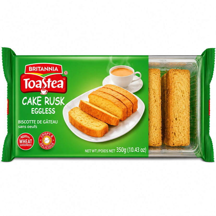 Britannia Toastea Cake Rusk Eggless 550g