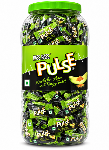 Pulse Kachcha Aam Candy 665g – Tangy Raw Mango Flavoured Candy