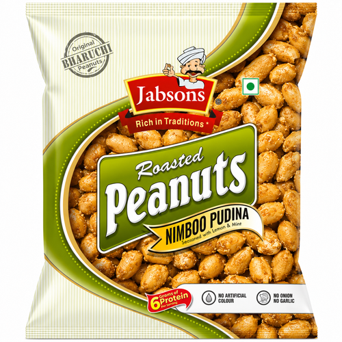 Jabson Roasted Peanut Nimboo Pudina 140g