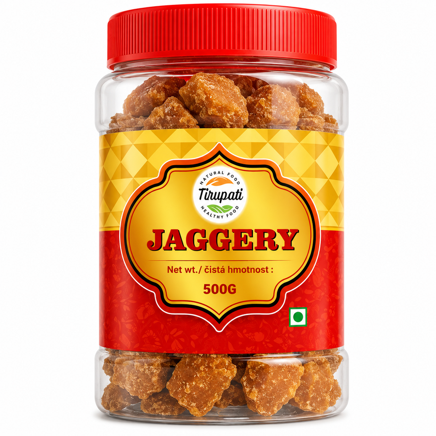 Tirupati Jaggery Gur Brown 500gm