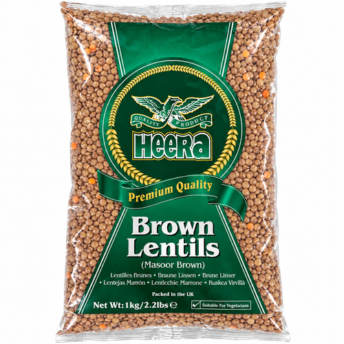 Heera Whole Lentils Masoor Brown 1kg
