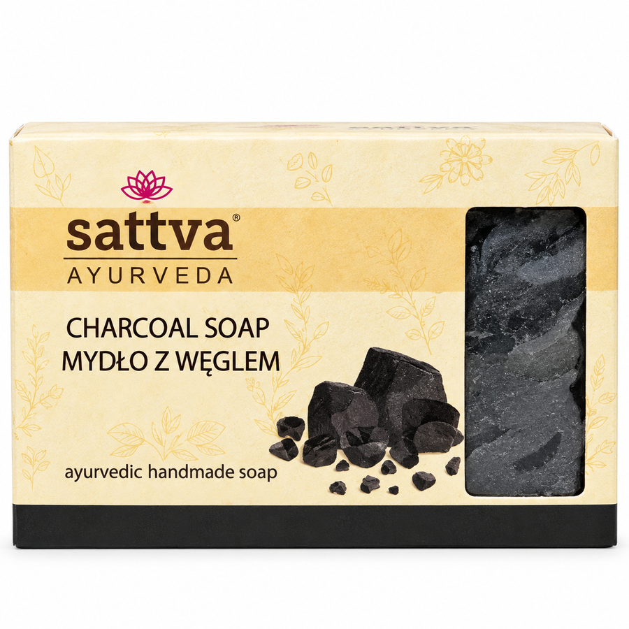 Sattva Charcoal Soap 125g – Deep Cleansing Soap