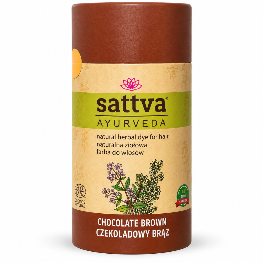 Sattva Henna Chocolate Brown 150g – Herbal Hair Colour