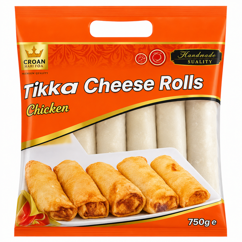 Crown Cheese Chicken Tikka Rolls 750gm